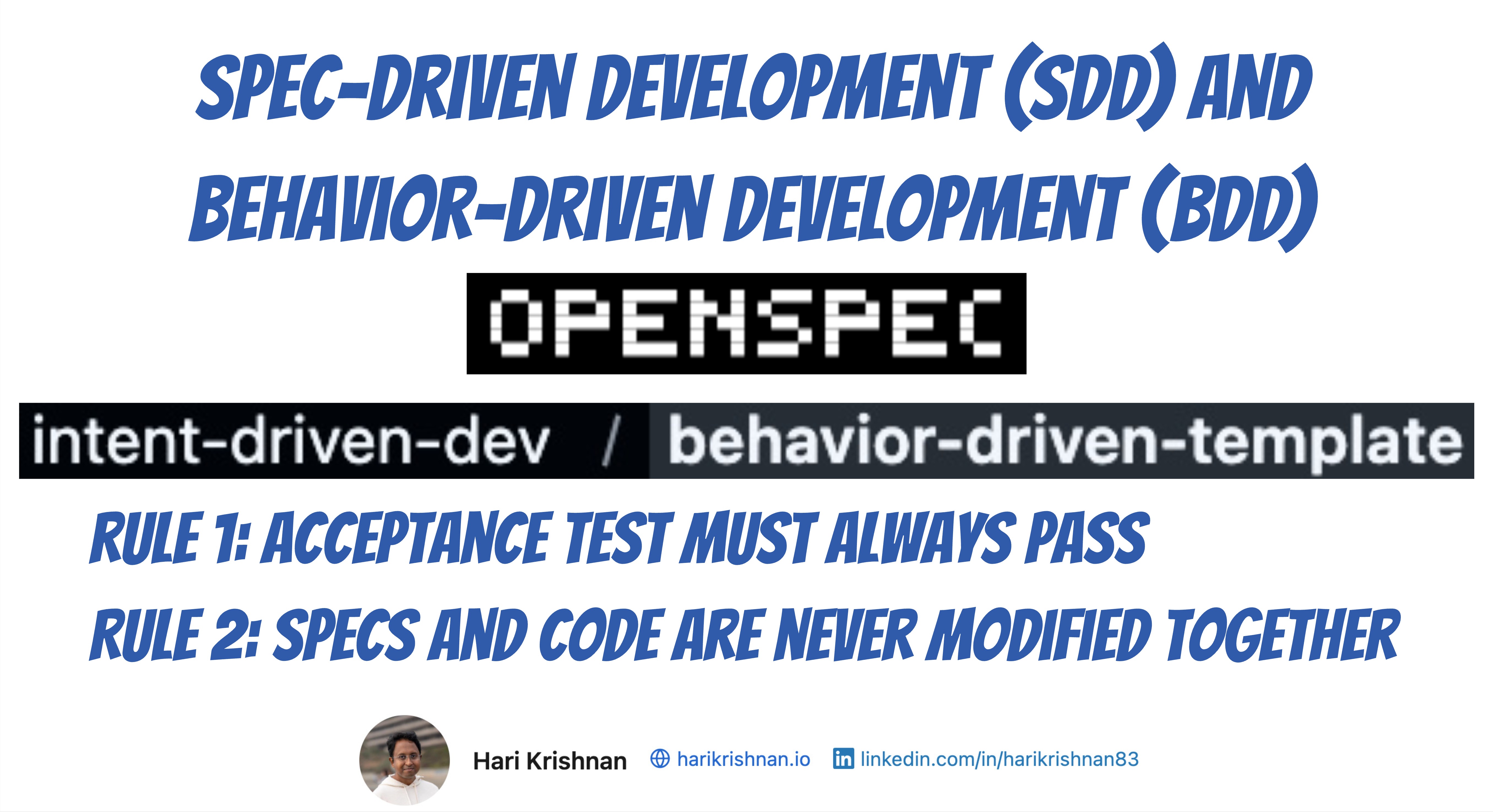 Behavior-Driven Development and Spec-Driven Development with OpenSpec